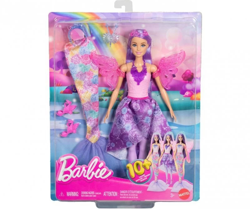 Mattel Jcp74 Barbė Magiška Undinė Fėja Su Drabužiais