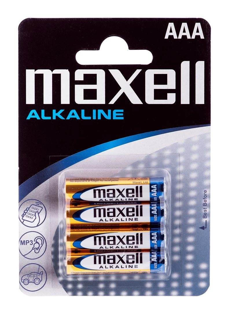 Maxell Battery Alkaline LR-03 AAA 4-Pack Single-use battery Maxell Battery Alkaline LR-03 AAA 4-Pack Single-use battery