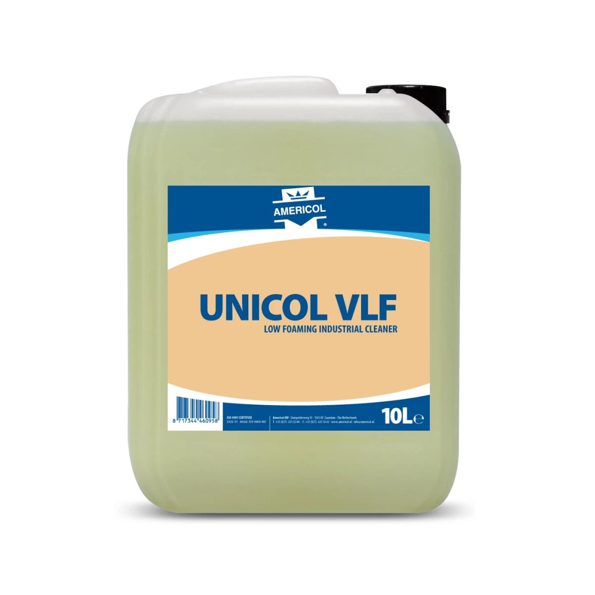 Mažai putojantis grindų ploviklis Americol Unicol Vlf 10 l