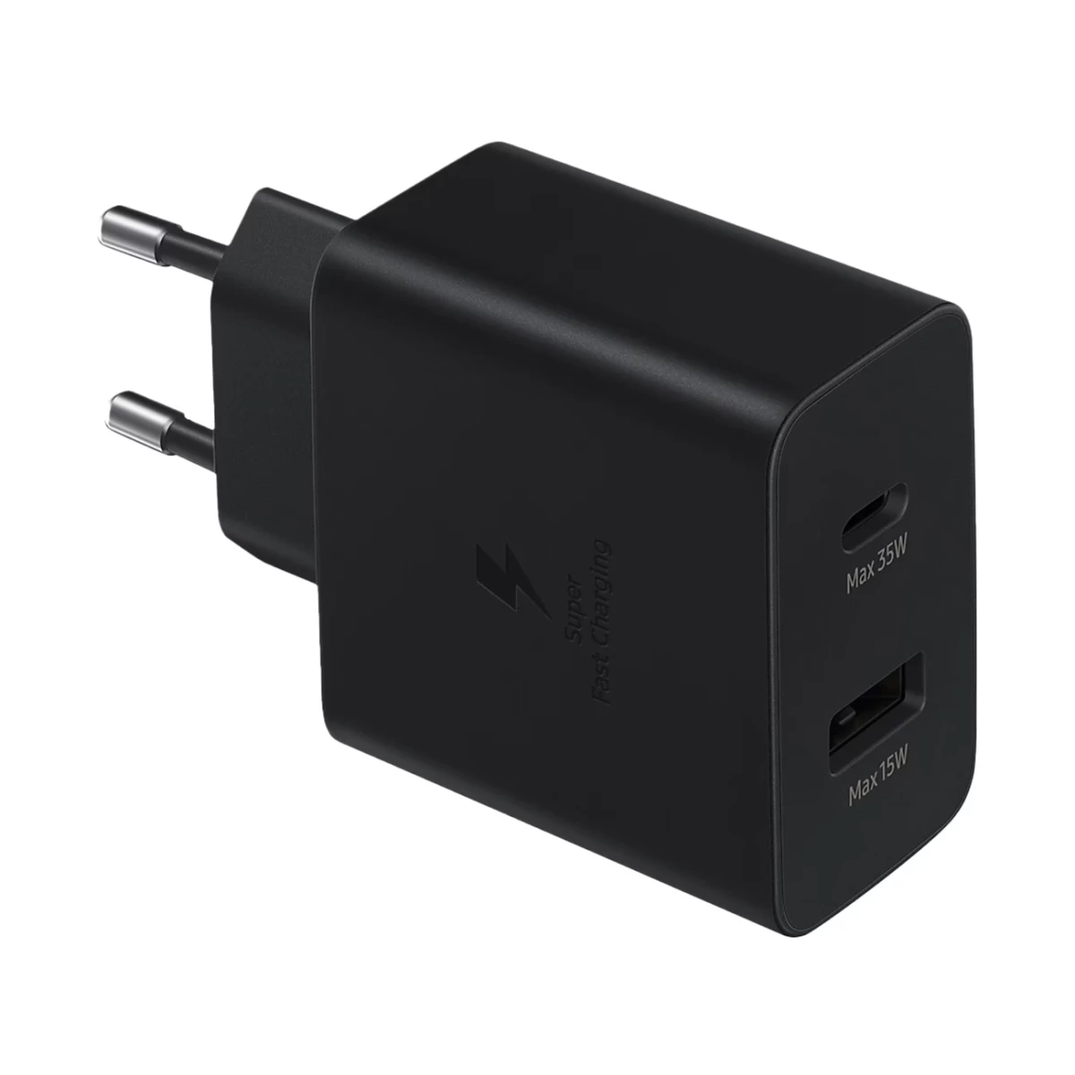 Mažas Usb-c 35w Usb-a 15w Tinklo įkroviklis, Juodas