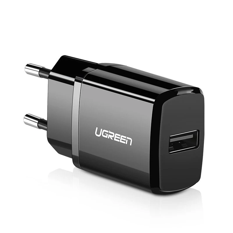 Mažas Usb Telefono įkroviklis 2,1 A, Juodas