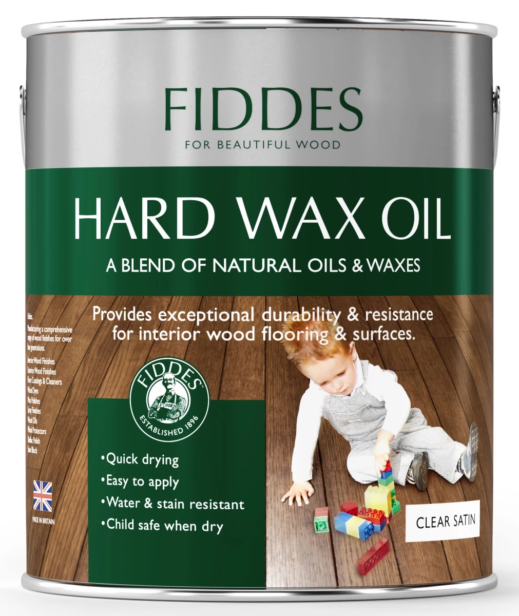 Pusiau Matinė -Skaidri medienos alyva su kietaisiais vaškais „Fiddes Hard Wax Oil” 250ml