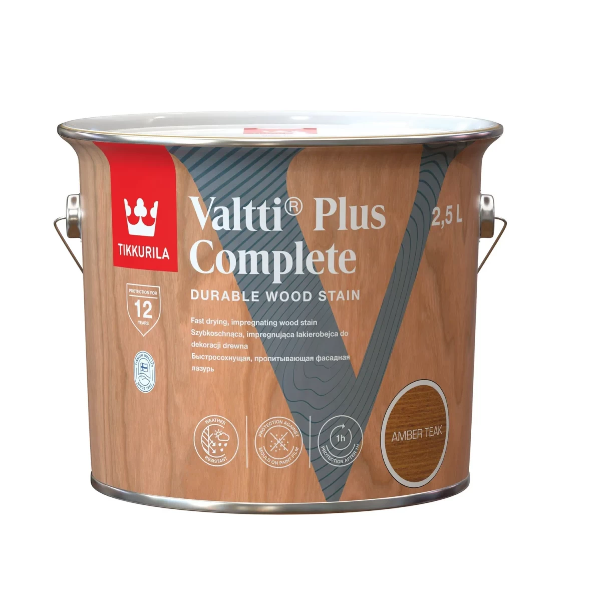 Medienos impregnantas TIKKURILA Valtti Plus Complete, 2,5l tikmedžio sp. Medienos impregnantas TIKKURILA Valtti Plus Complete, 2,5l tikmedžio sp.