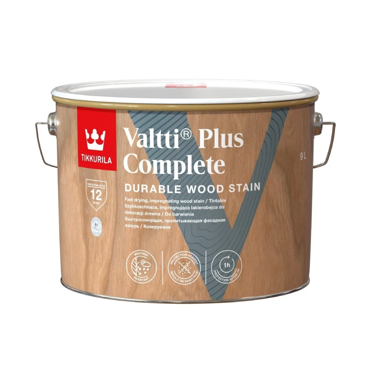 Medienos impregnantas TIKKURILA Valtti Plus Complete, 5l tamsiai ruda sp. Medienos impregnantas TIKKURILA Valtti Plus Complete, 5l tamsiai ruda sp.