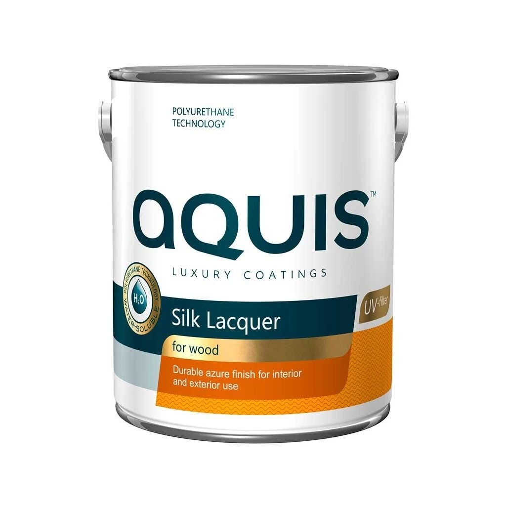 Medienos lakas AQUIS Silk Lacquer, 650ml makadamijos sp. Medienos lakas AQUIS Silk Lacquer, 650ml makadamijos sp.