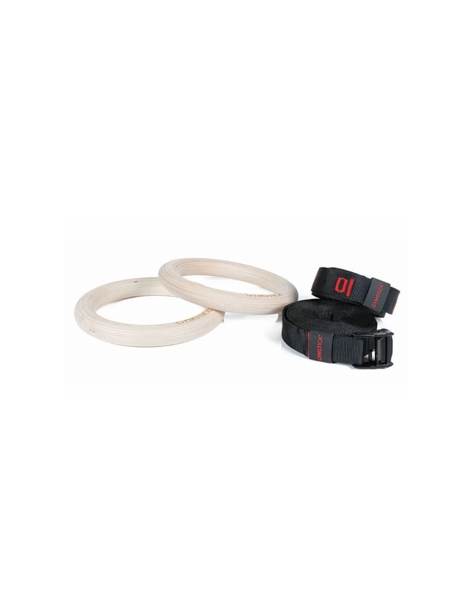 Mediniai gimnastikos žiedai GYMSTICK WOODEN POWER RINGS