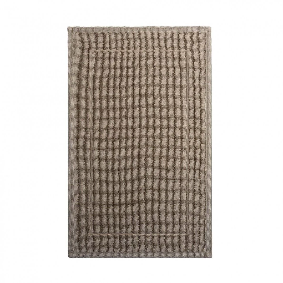 Medvilninis vonios grindų kilimėlis Egoist thin brown stone 50x80 cm