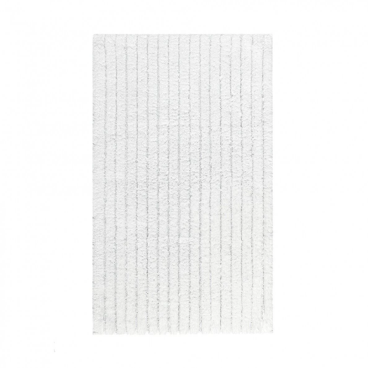 Medvilninis vonios grindų kilimėlis Ribbon white 60x100 cm