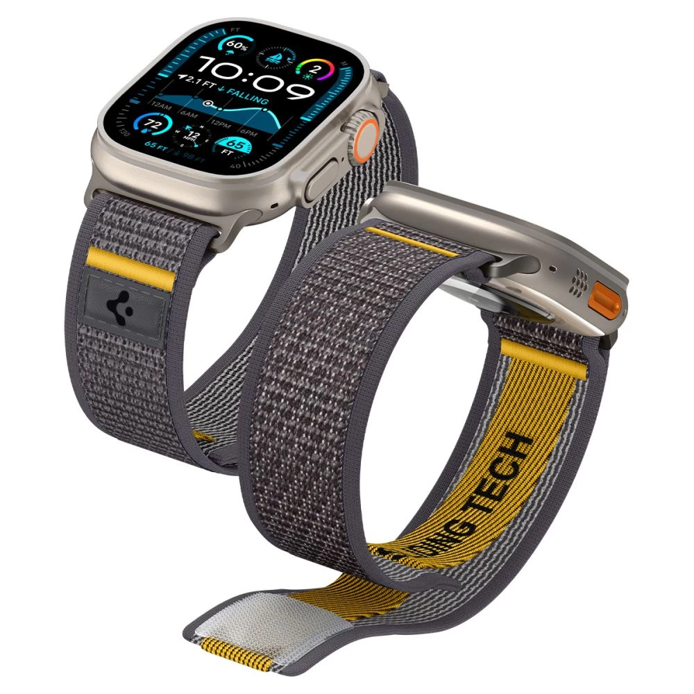 Medžiaginis Dirželis apple Watch 44 / 45 / 46 / 49 Mm athlex Air - Pilkas