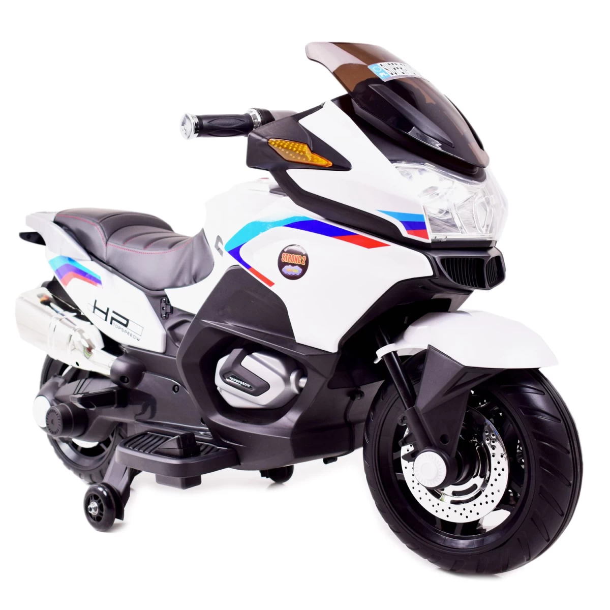 Mega Motociklas Su Rankena, Dujomis, Stabdžiais, Eva Ratais/xmx609