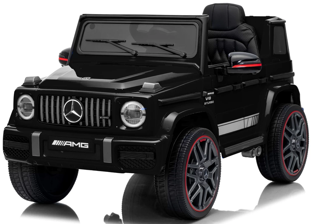 „mercedes Amg G63 4x4“, Juodos Spalvos „eva“ Putų Ratukai, Minkšta Sėdynė, „lion“ Licencija