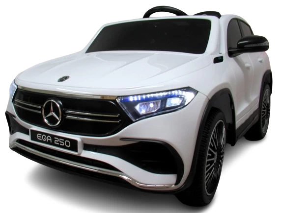 Mercedes Eqa Balta Akumuliatorinė Mašinėlė Nuotolinio Valdymo Pavadėlis Oda Eva Kūdikio Sėdynė