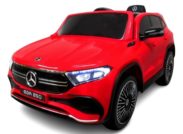 Mercedes Eqa Red Akumuliatorinis Automobilis Pilotas Leather Eva Bujak