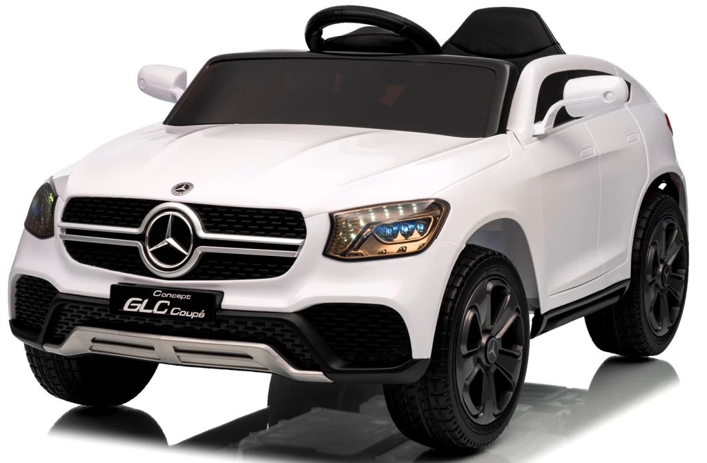 Mercedes Glc Coupe Concept 4x4 White Eva Leather Licencija Ličio Jonų Akumuliatorius