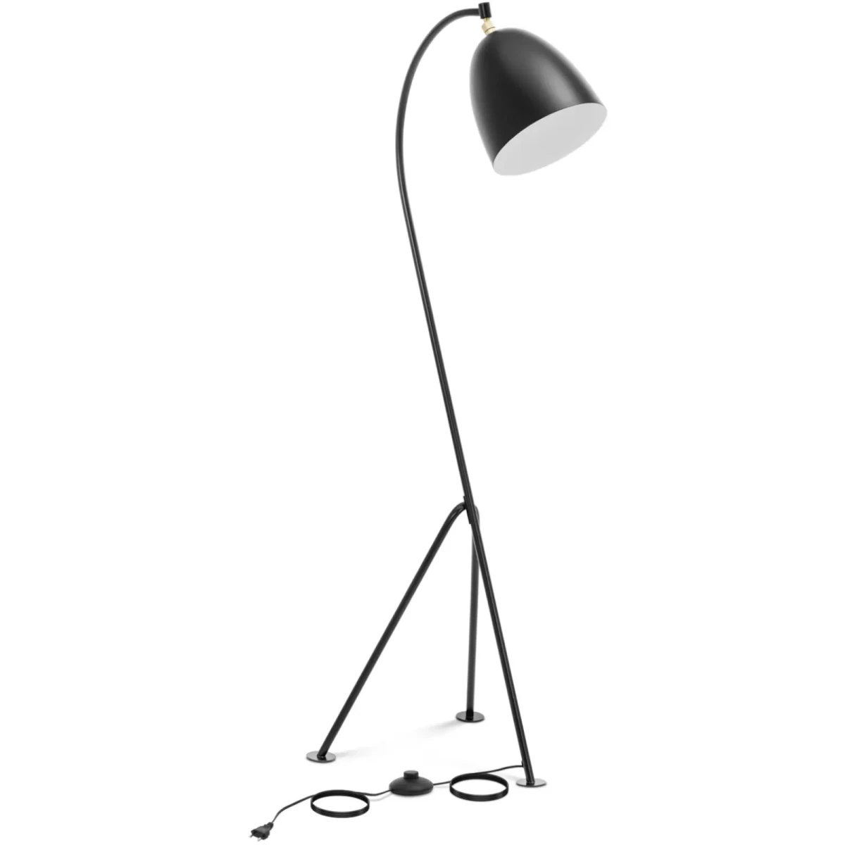 Metalinis Grindų šviestuvas Su Reguliuojamu Gaubtu E27 125 Cm