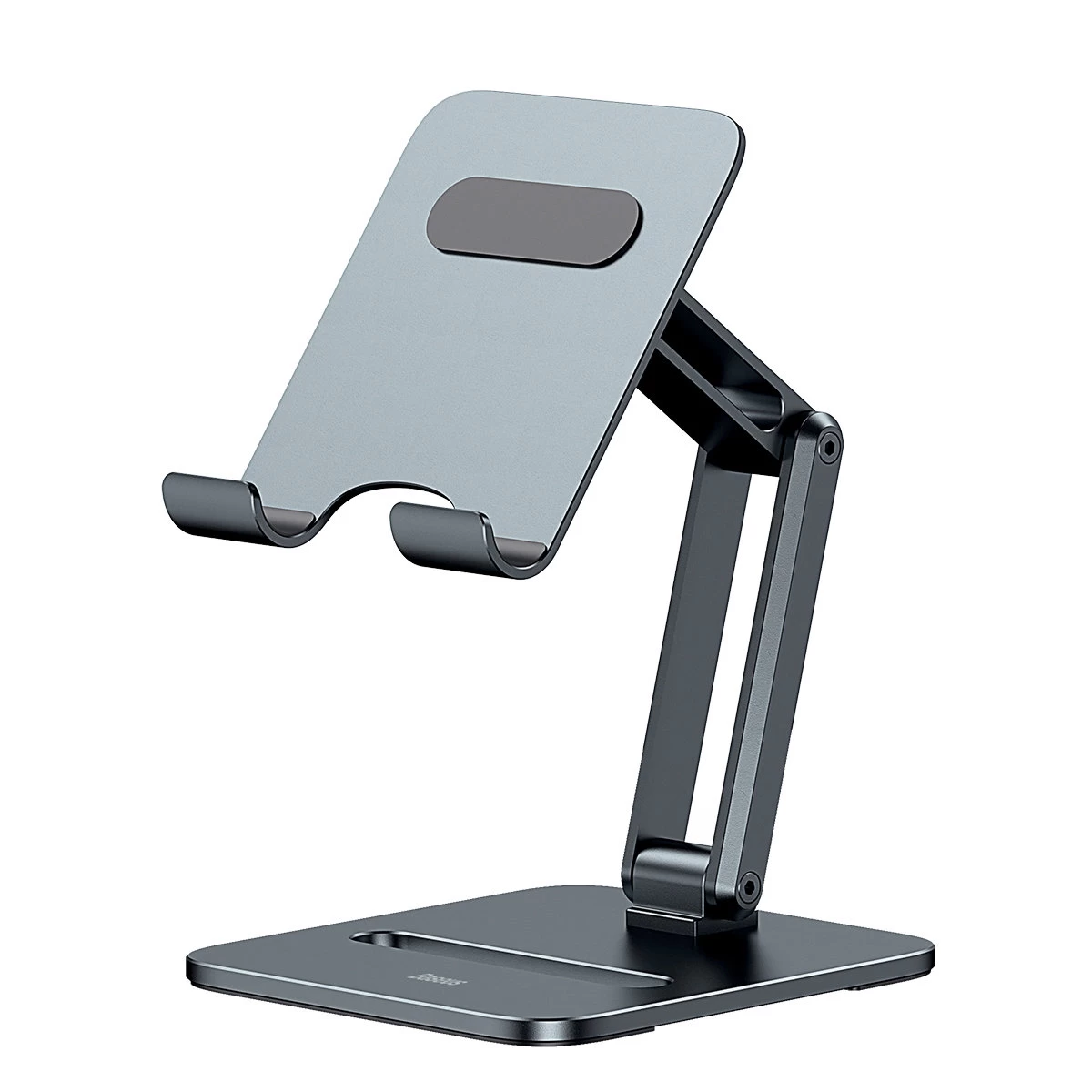 Metalinis Stovas Išmaniesiems Telefonams Desktop Biaxial Sulankstomas Iki 13 Pilkos Spalvos