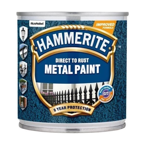 Metalo dažai HAMMERITE Hammered Finish, 250ml tamsiai žalia sp. Metalo dažai HAMMERITE Hammered Finish, 250ml tamsiai žalia sp.