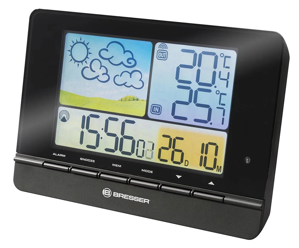 Meteorologijos Stotis Bresser Meteotrend Colour Rc, Juoda