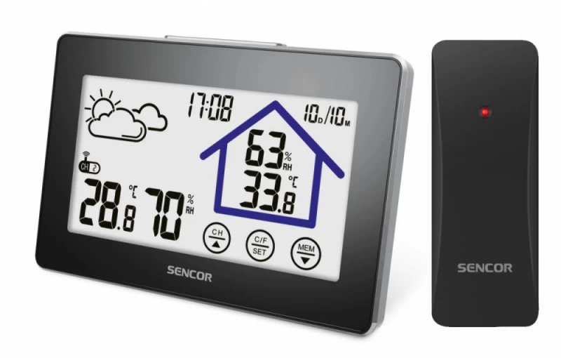 Meteorologijos Stotis Sws 2999 Jutiklinis Lcd Ekranas