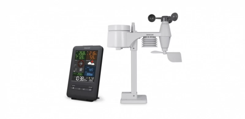 Meteorologijos Stotis Sws 9300 Pro 5,4 Colių Ekranas, 5in1 Jutiklis