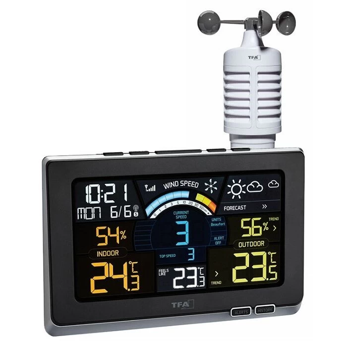 Meteorologinė stotelė TFA Spring Breeze su DCF laikrodžiu