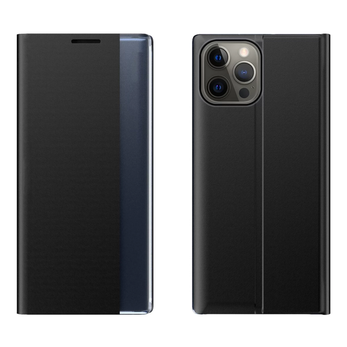 Miego Dėklo Dangtelis Su smart Cover Stiliaus Atvartu, Skirtas iphone 13 Pro, Juodas