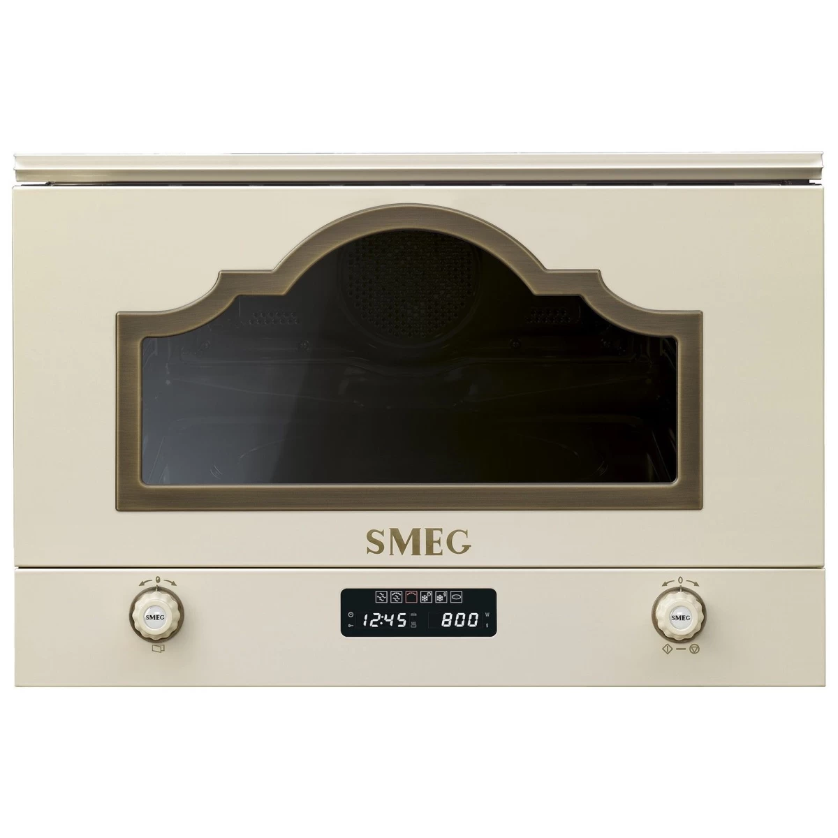 Mikrobangų krosnelė Smeg MP722PO, kreminė