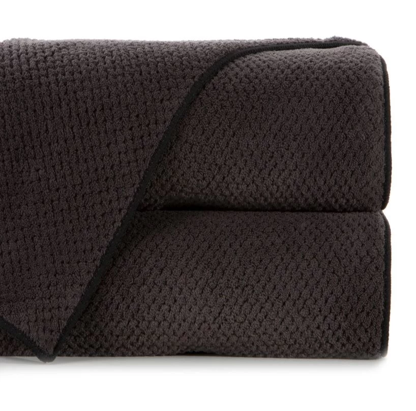 Mikropluošto rankšluostis ZOE 70x140 cm, black, 457037