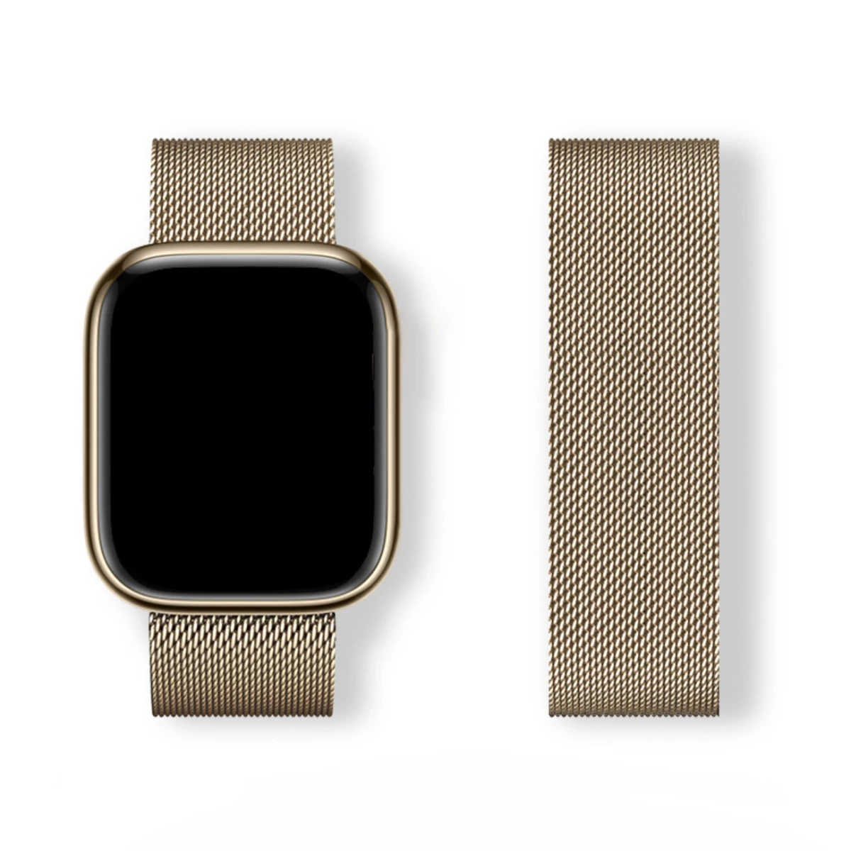 milanese Loop Apyrankė apple Watch 42/44/45/46/49 - Auksinė