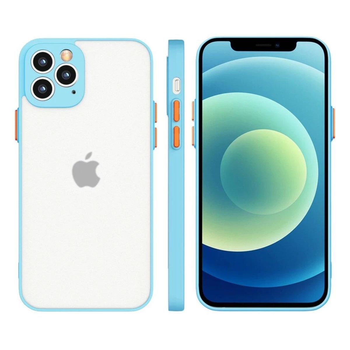 Milky Case Silikoninis Lankstus Permatomas Dėklas Xiaomi Redmi 9t Mėlynas