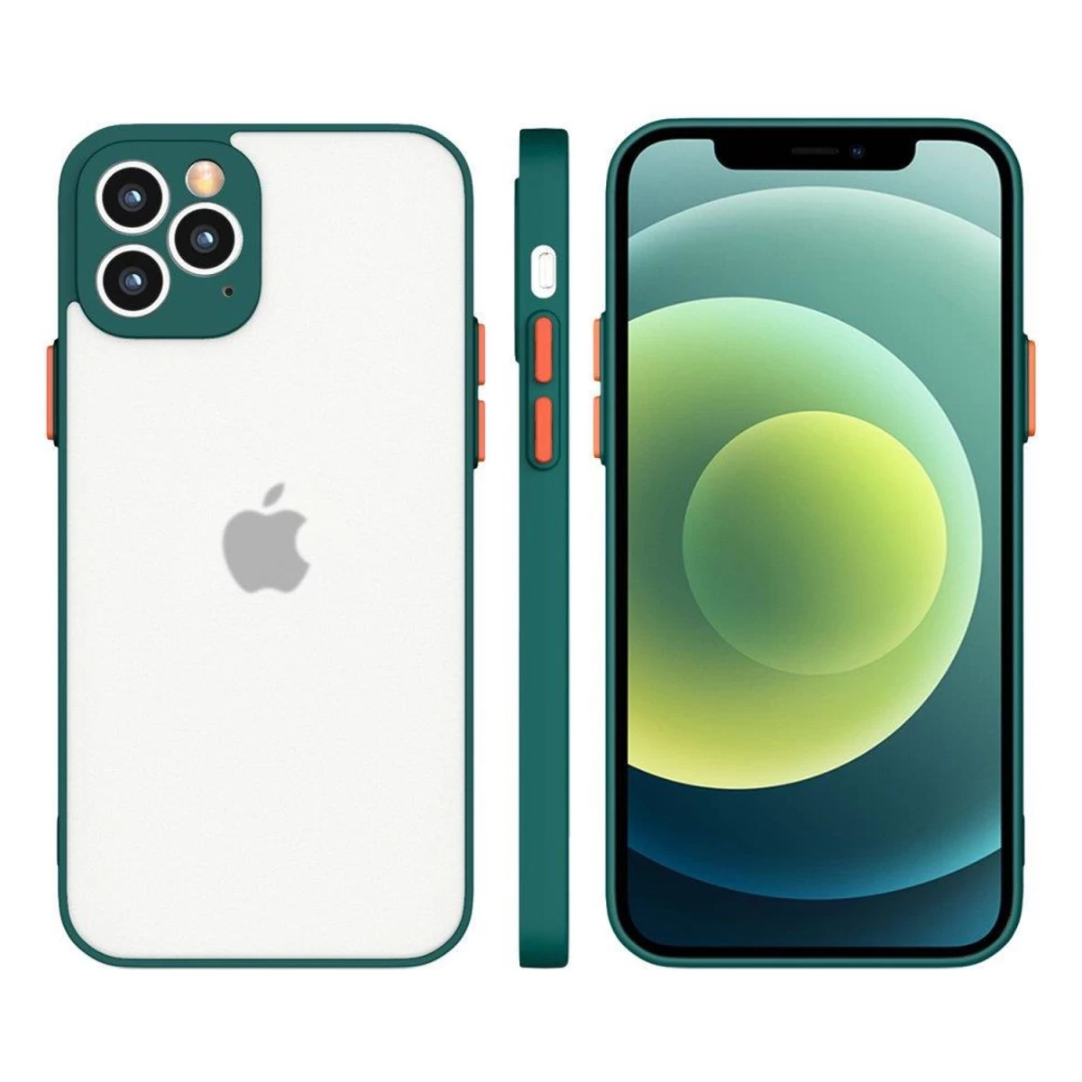 Milky Case Silikoninis Lankstus Pusiau Permatomas Dėklas Xiaomi Redmi 9t Tamsiai žalias