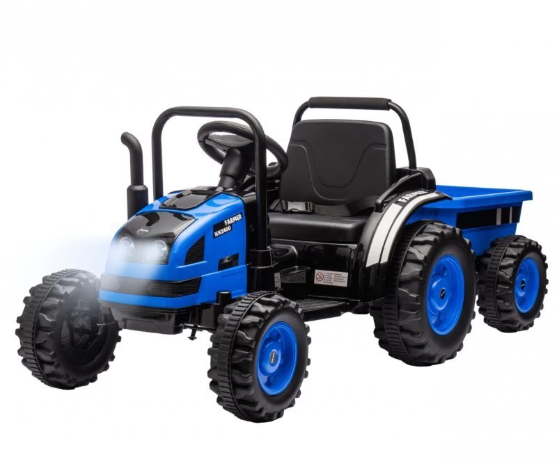 Milly Mally Akumuliatorinis Traktorius Su Priekaba Farmer Blue