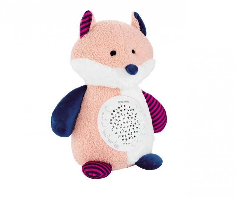Milly Mally Pliušinis žaislas Su Milly Fox Projektoriumi