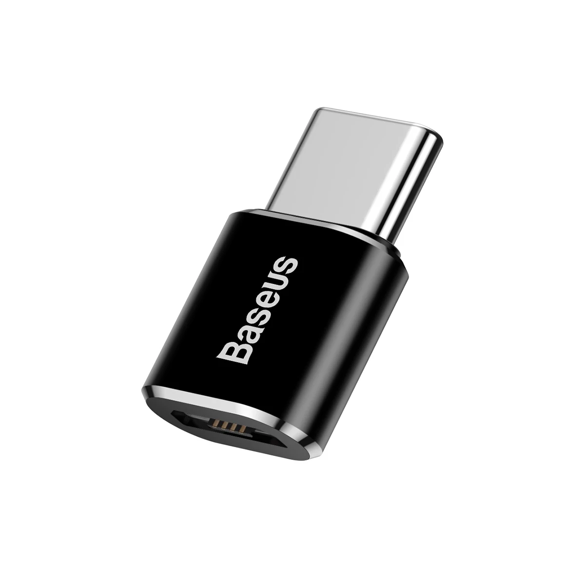 Mini Adapteris Iš Micro Usb į Usb-c - Juodas Mini Adapteris Iš Micro Usb į Usb-c - Juodas