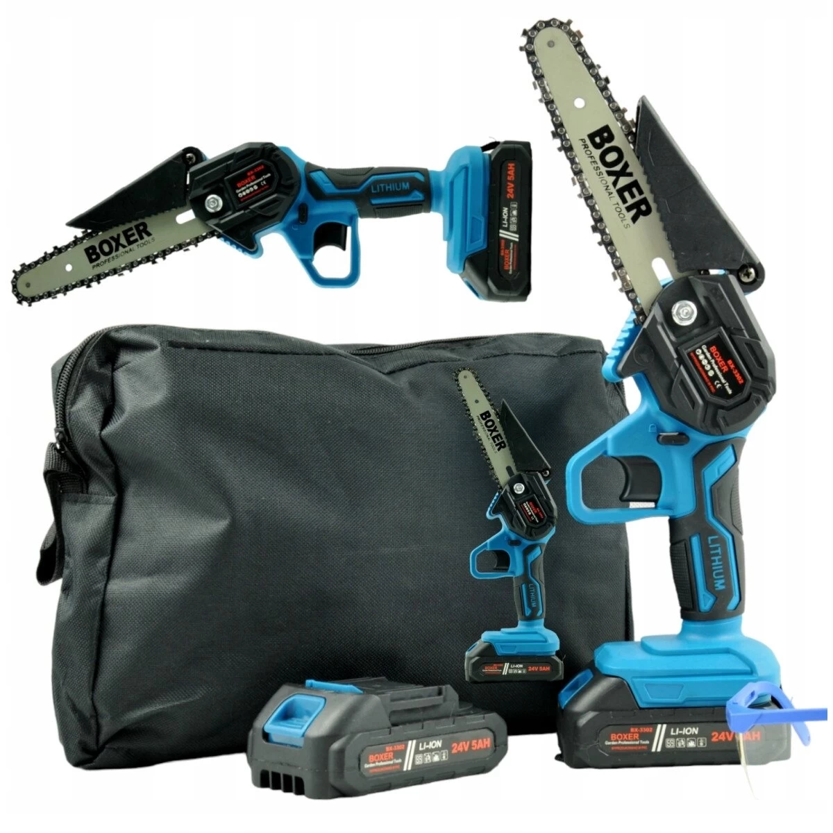 Mini akumuliatorinis grandininis pjūklas 24V BOXER, BX-3302