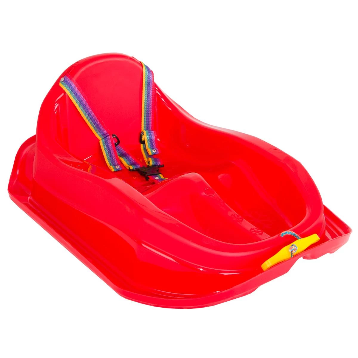 Mini Bobek Plastikinės Rogutės Raudonos Spalvos