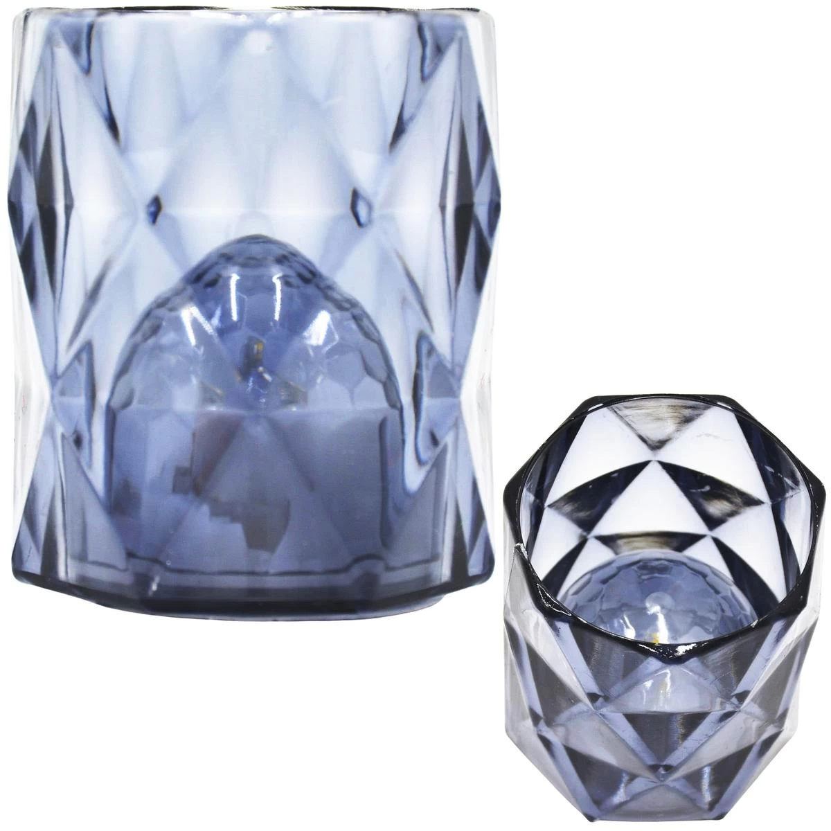 Mini Dekoratyvinė Lempa 6 Cm Pilka šilta Balta 1 Led