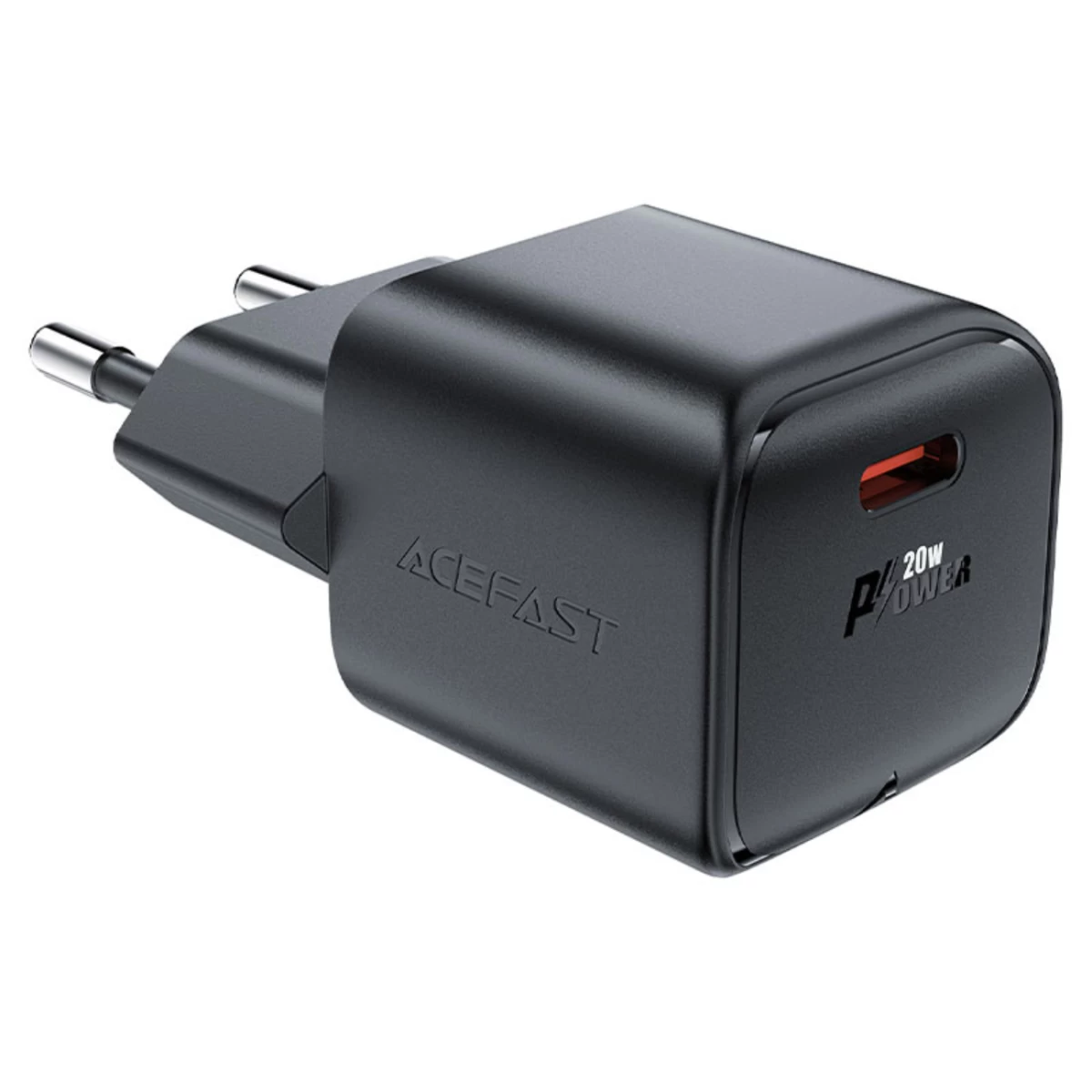 Mini Gan Pd 20w Usb-c Tinklo įkroviklis, Juodas
