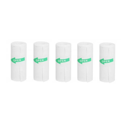 Mini Kot Terminio Spausdintuvo Popieriaus Ritinėlis, Lipnus, Baltas Kit 5vnt.
