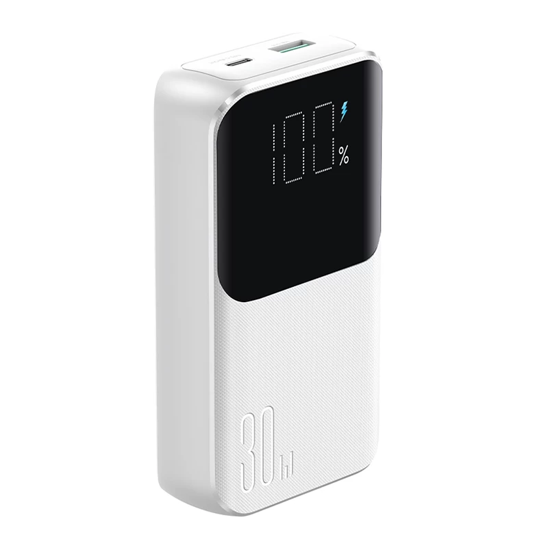 Mini Powerbank 10000mah Su Integruotais Laidais Jr-pbc06 30w Baltas