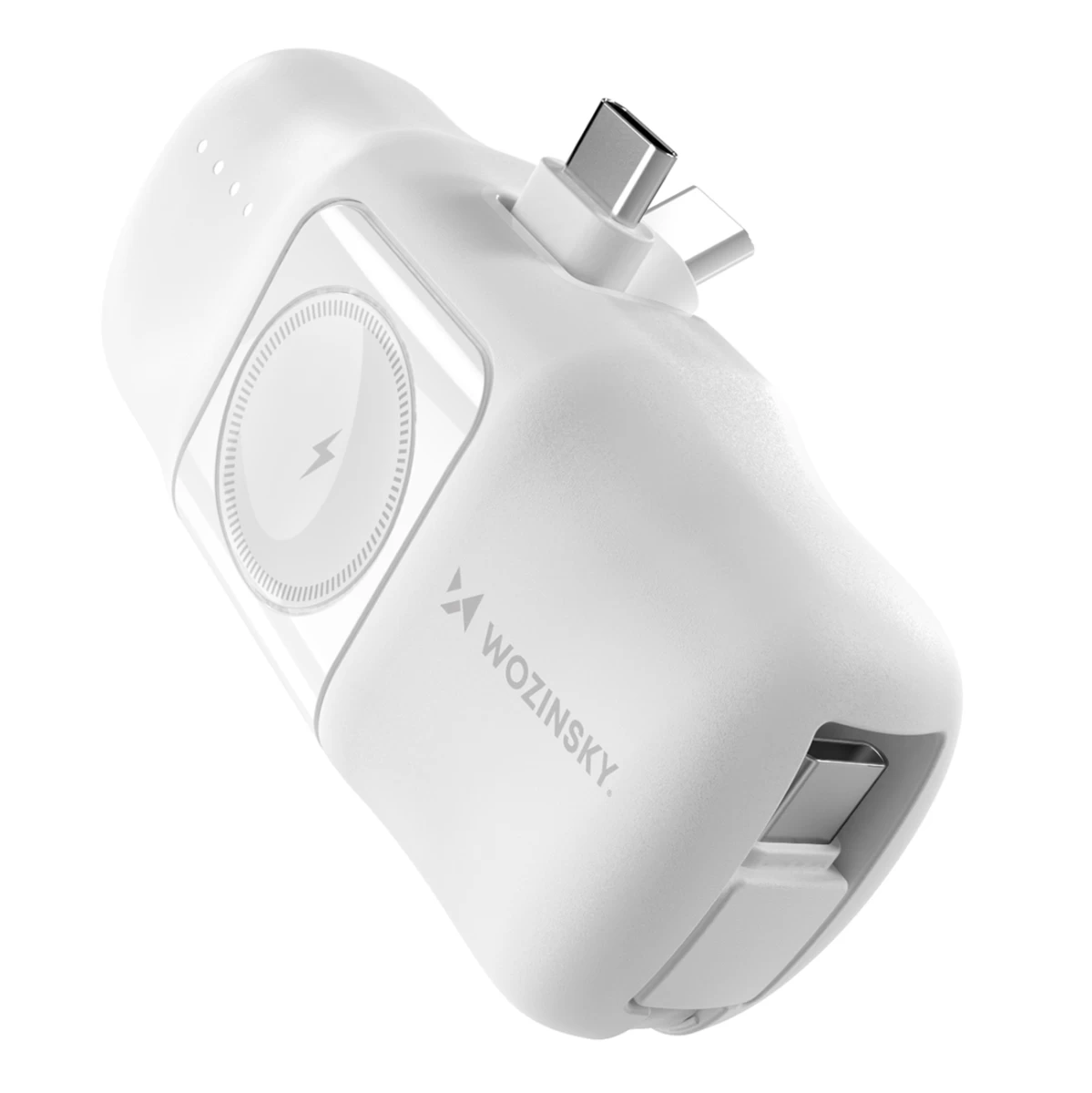 Mini Powerbank 5000mah 15w Usb-c Ir įkroviklis apple Watch Laikrodžiui - Baltas