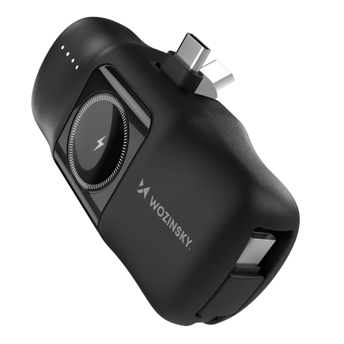 Mini Powerbank 5000mah 15w Usb-c Ir įkroviklis apple Watch Laikrodžiui - Juodas