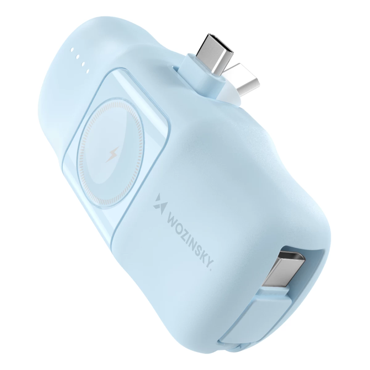 Mini Powerbank 5000mah 15w Usb-c Ir įkroviklis apple Watch Laikrodžiui - Mėlynas