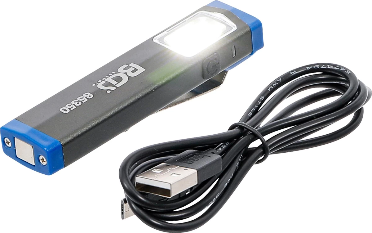 Mini rankinė lempa | aliuminis | COB-LED (85350)
