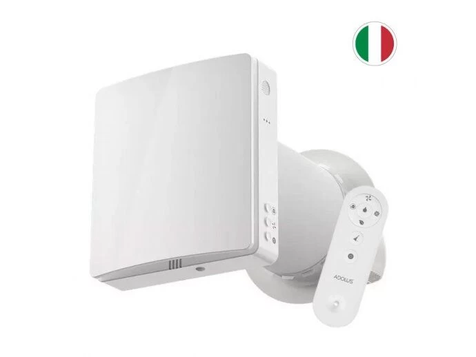 Mini rekuperatorius Adolus AD - H50C - W su CO2 jutikliu ir WIFI