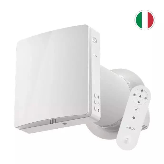 Mini rekuperatorius Adolus AD - H50H - W su drėgmės jutikliu ir WIFI