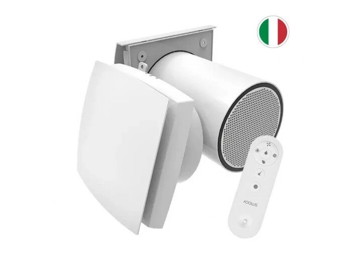 Mini rekuperatorius Adolus AD - L50H - W su drėgmės jutikliu ir WIFI