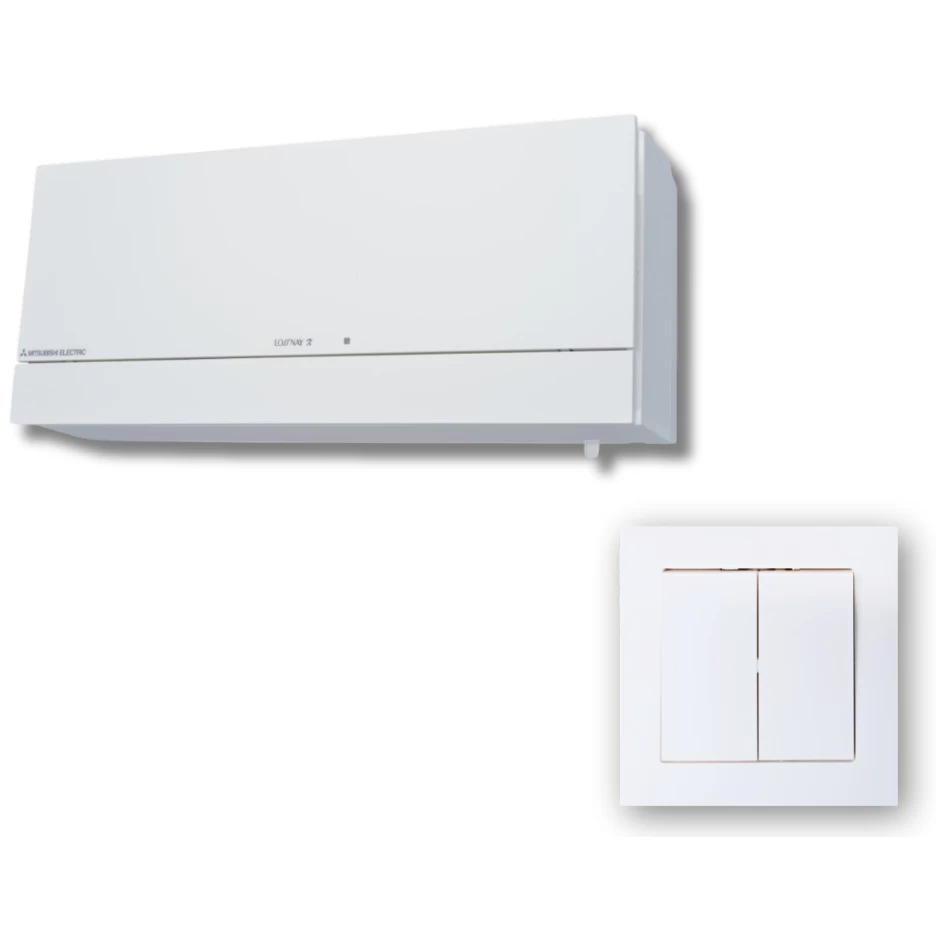 Mini rekuperatorius Mitsubishi Lossnay VL-100EU5-E su jungikliu