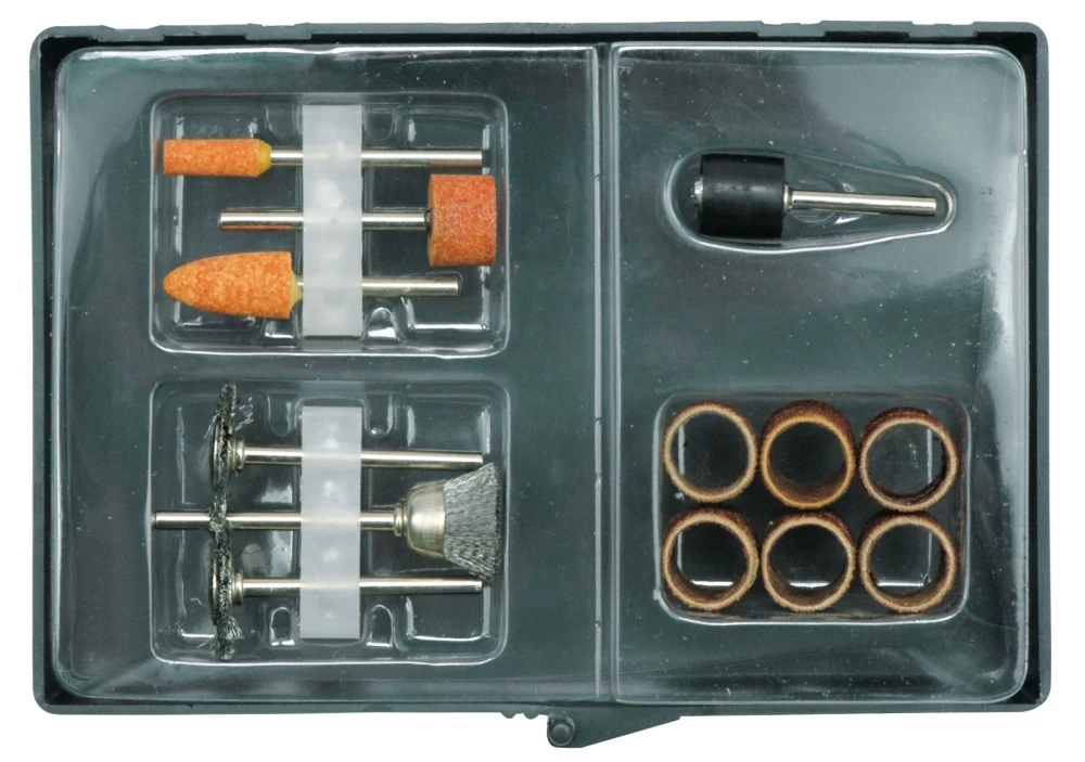 Mini šveitimo, poliravimo antgalių rinkinys | 13 vnt. (25410)