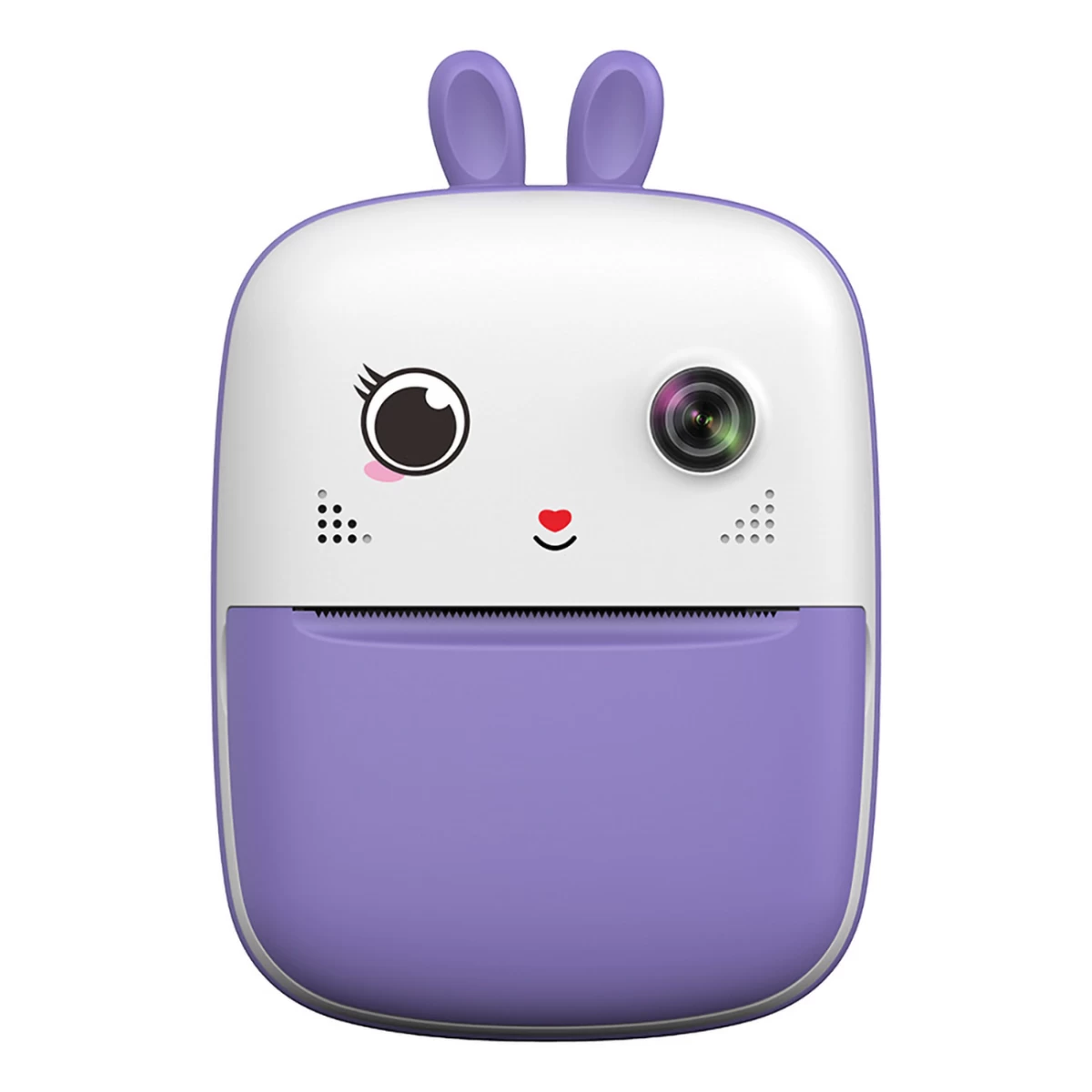 Mini Terminis Spausdintuvas Vaikams Su Fotoaparatu Ir Kamera - Violetinis
